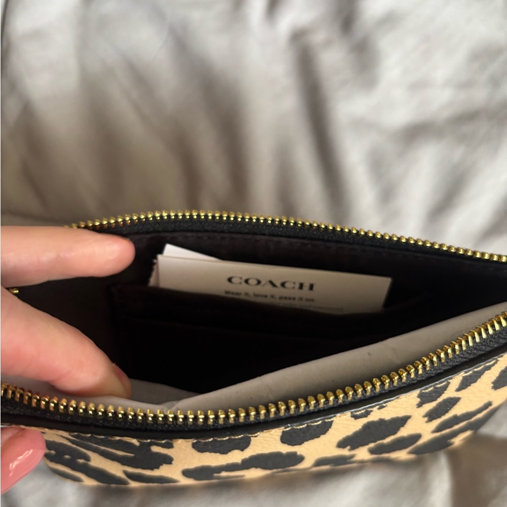 Coach Leopard Print Wristlet - Picture 4 of 7